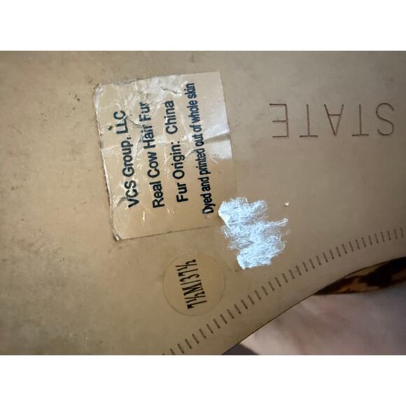 1.STATE Women's Leopard Print Flat Mule Slip-On Size 7.5 - Picture 12 of 13